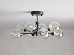 Apollo Spoked Glass Flush Mount