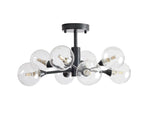Apollo Spoked Glass Flush Mount
