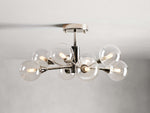 Apollo Spoked Glass Flush Mount