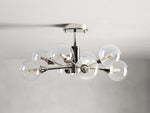 Apollo Spoked Glass Flush Mount