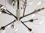 Apollo Spoked Glass Flush Mount