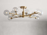 Apollo Spoked Glass Flush Mount
