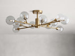 Apollo Spoked Glass Flush Mount
