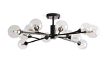 Apollo Spoked Glass Flush Mount