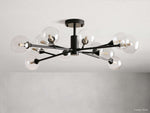 Apollo Spoked Glass Flush Mount