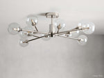 Apollo Spoked Glass Flush Mount