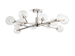 Apollo Spoked Glass Flush Mount