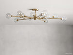 Apollo Spoked Glass Flush Mount
