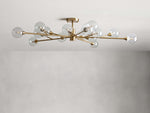 Apollo Spoked Glass Flush Mount