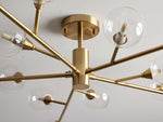 Apollo Spoked Glass Flush Mount