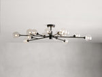 Apollo Spoked Glass Flush Mount