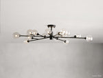 Apollo Spoked Glass Flush Mount