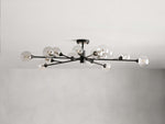 Apollo Spoked Glass Flush Mount