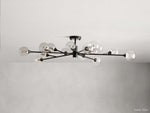 Apollo Spoked Glass Flush Mount