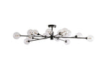 Apollo Spoked Glass Flush Mount