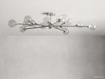 Apollo Spoked Glass Flush Mount