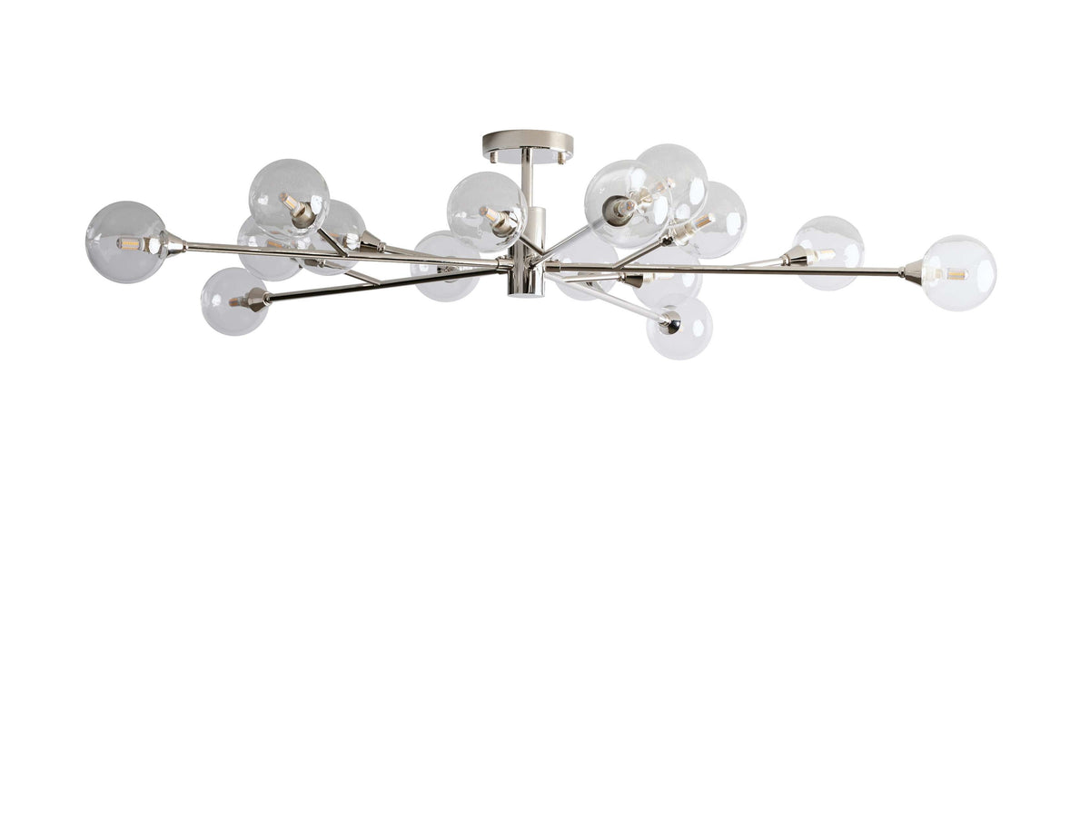 Apollo Spoked Glass Flush Mount