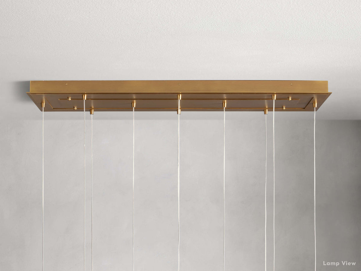Casen Luster Glass Linear Chandelier