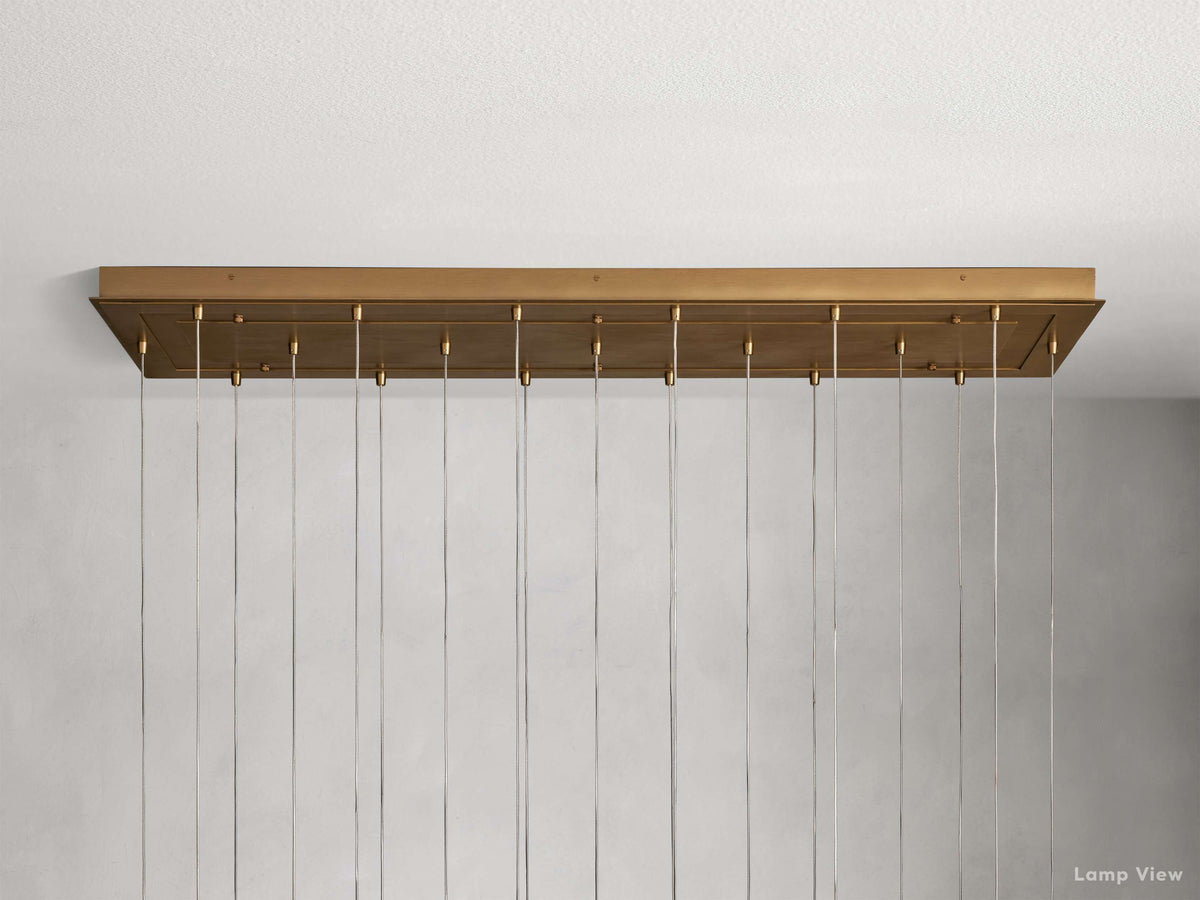 Casen Luster Glass Linear Chandelier