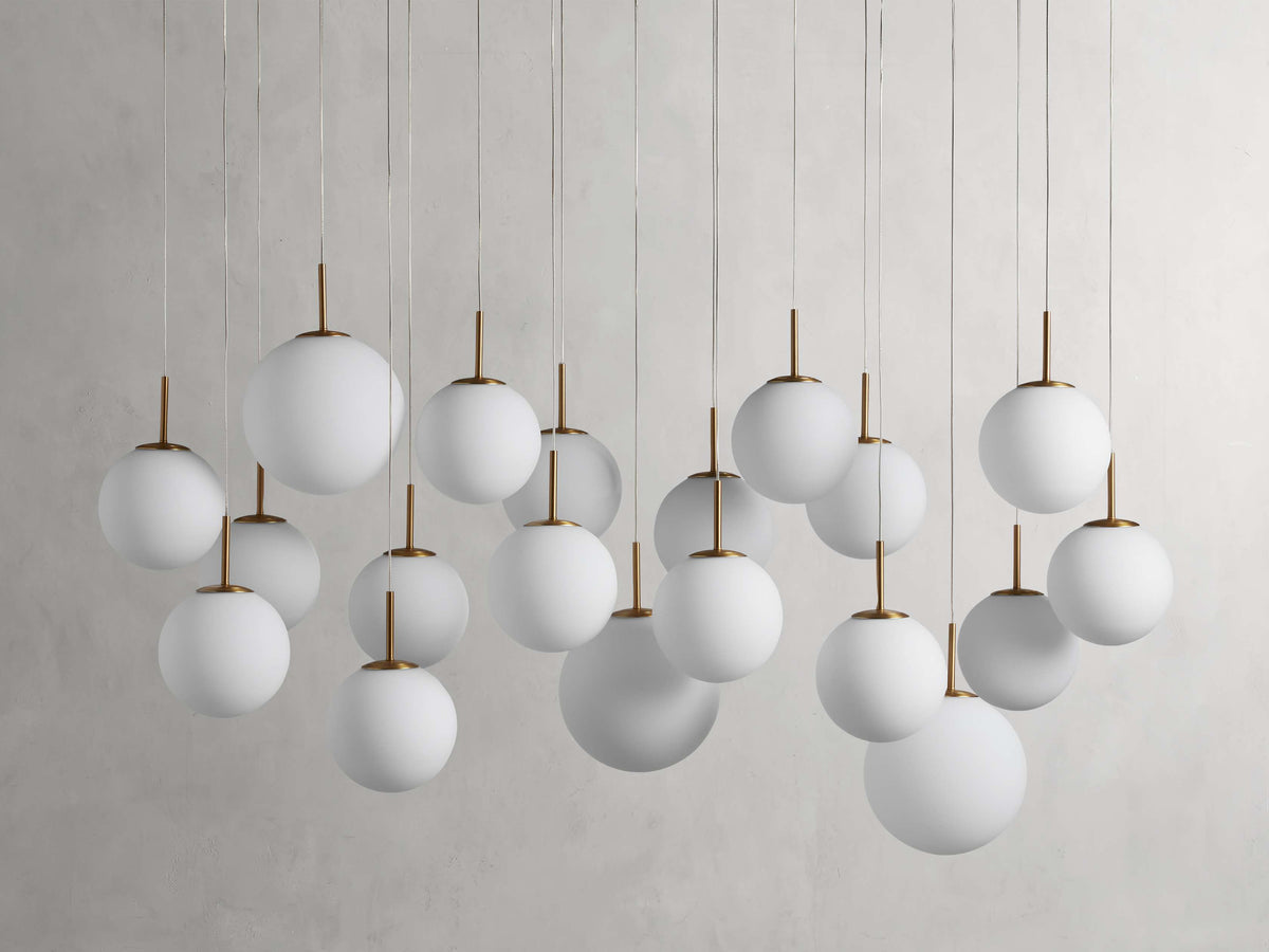 Casen Sculptural Globe Linear Chandelier