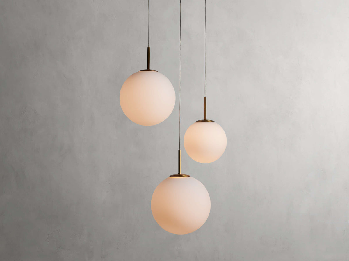 Casen Luster Glass Round Chandelier