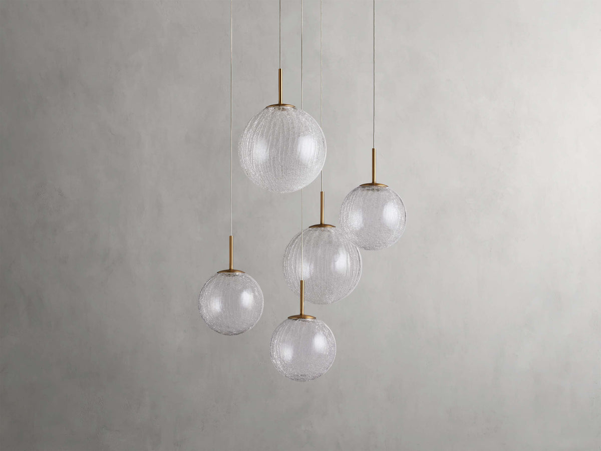 Casen Luster Glass Round Chandelier
