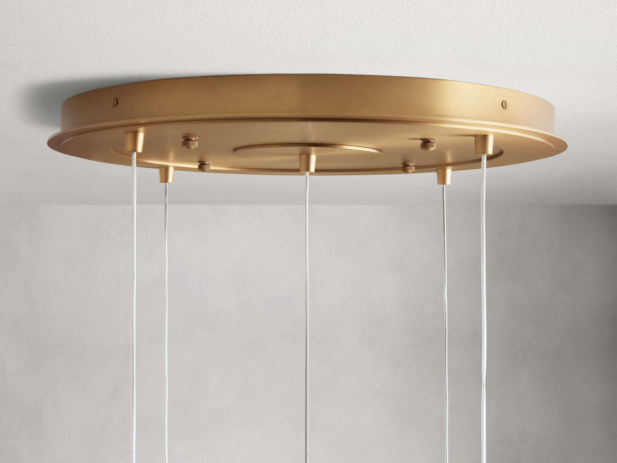 Casen Luster Glass Round Chandelier