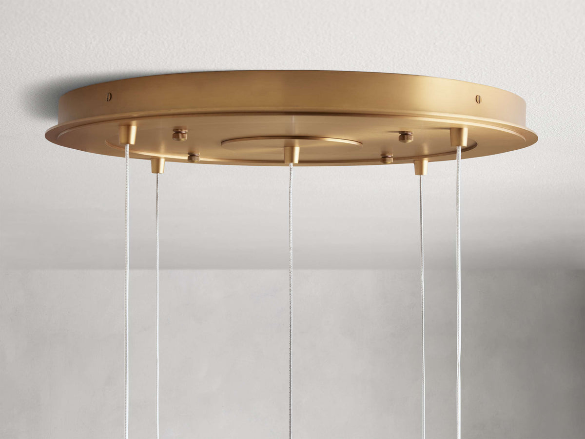Casen Luster Glass Round Chandelier
