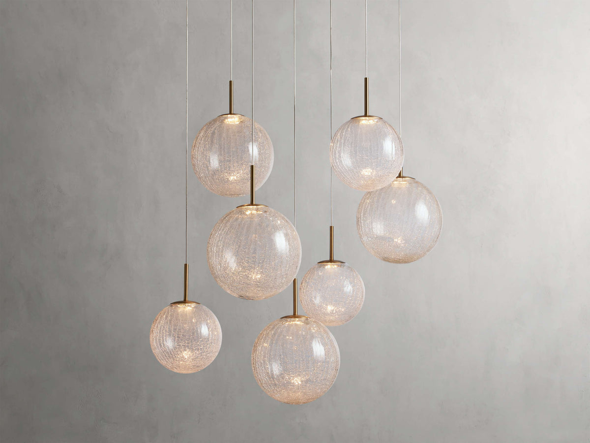 Casen Luster Glass Round Chandelier