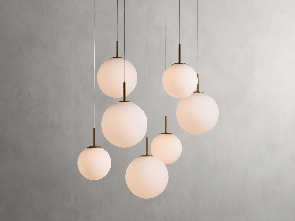Casen Luster Glass Round Chandelier
