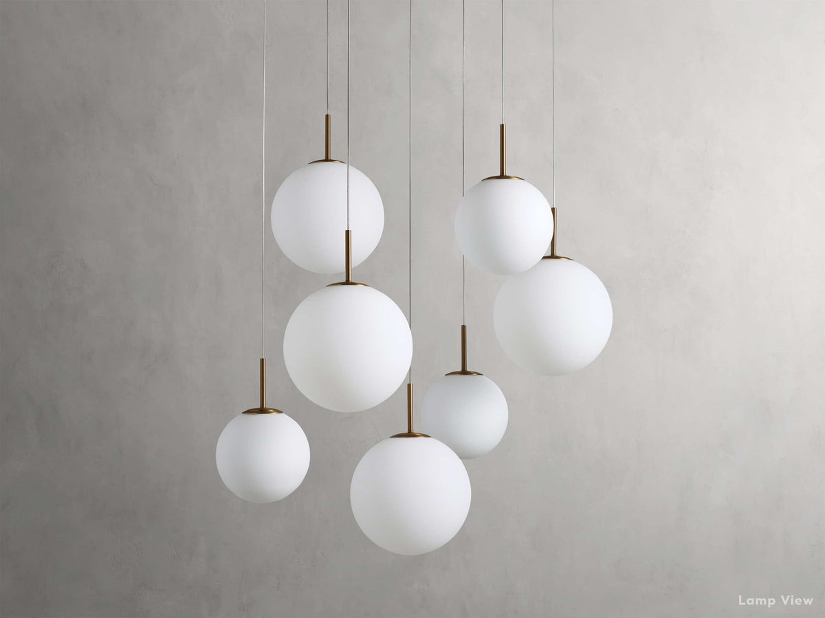 Casen Luster Glass Round Chandelier