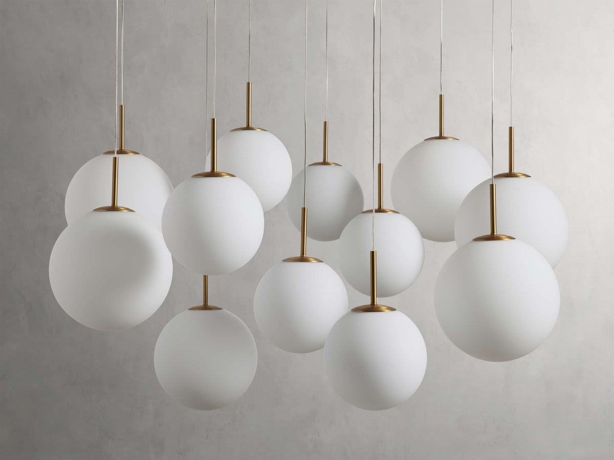 Casen Luster Glass Round Chandelier