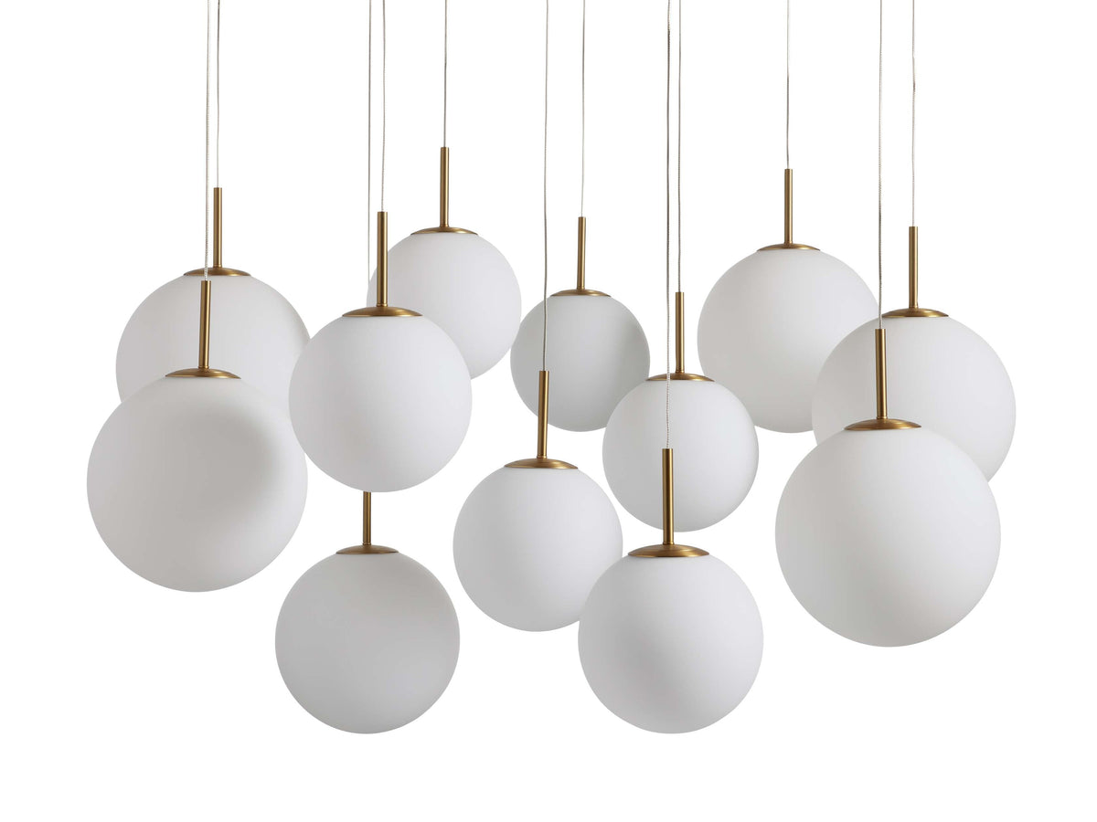 Casen Luster Glass Round Chandelier