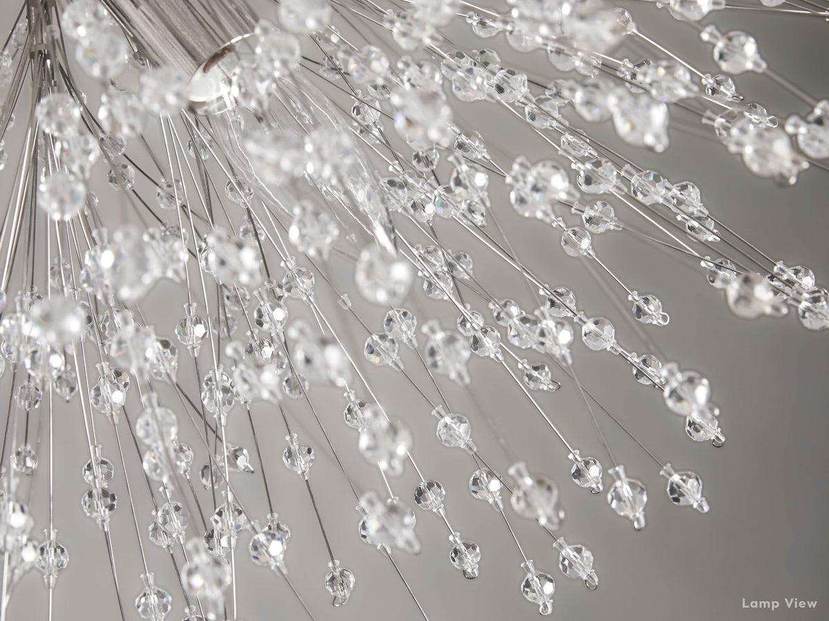 Dandelion Tufted Crystal Flush Mount
