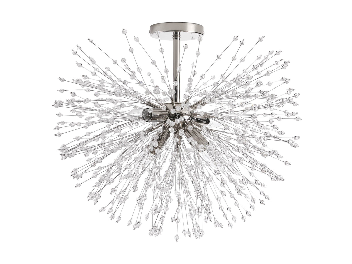 Dandelion Tufted Crystal Flush Mount