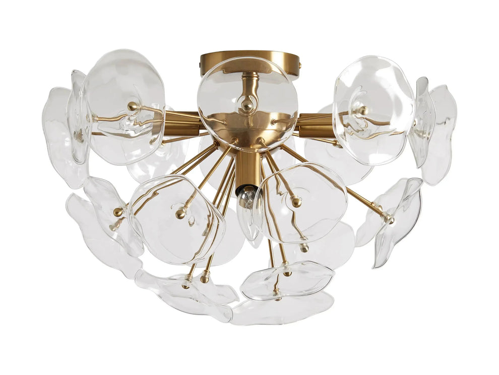 Lily Flower Intricate Flush Mount