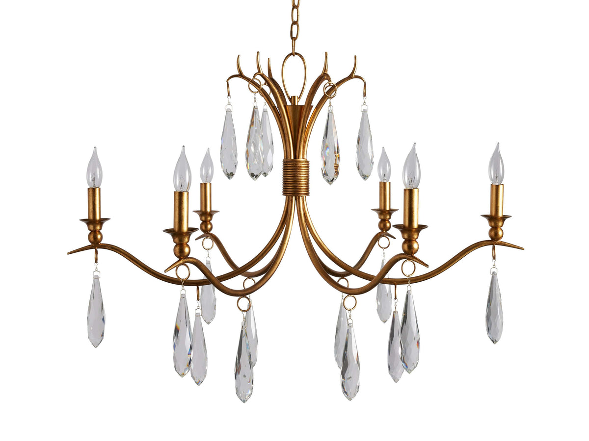 Celine Adorned Crystal Round Chandelier