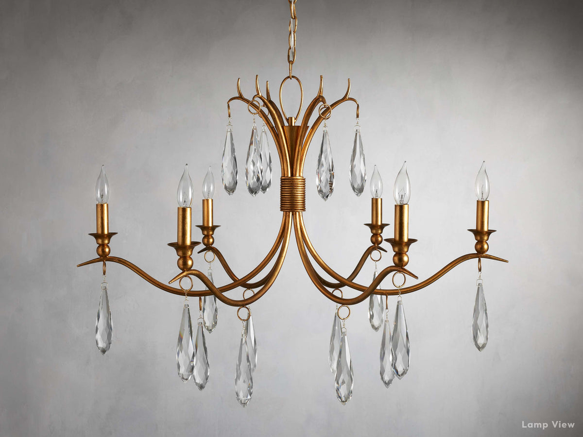Celine Adorned Crystal Round Chandelier