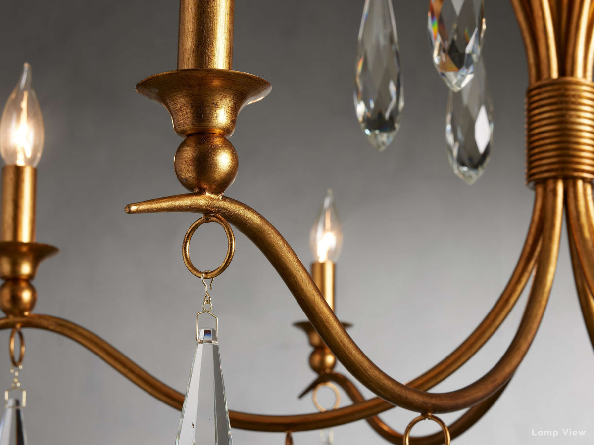 Celine Adorned Crystal Round Chandelier