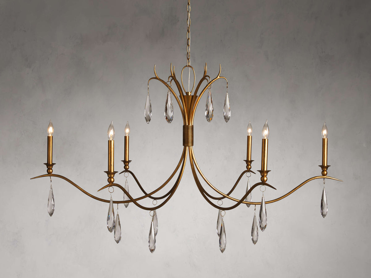 Celine Adorned Crystal Round Chandelier