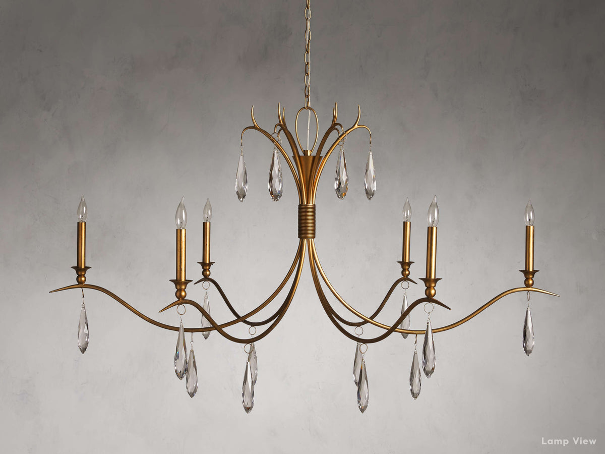 Celine Adorned Crystal Round Chandelier