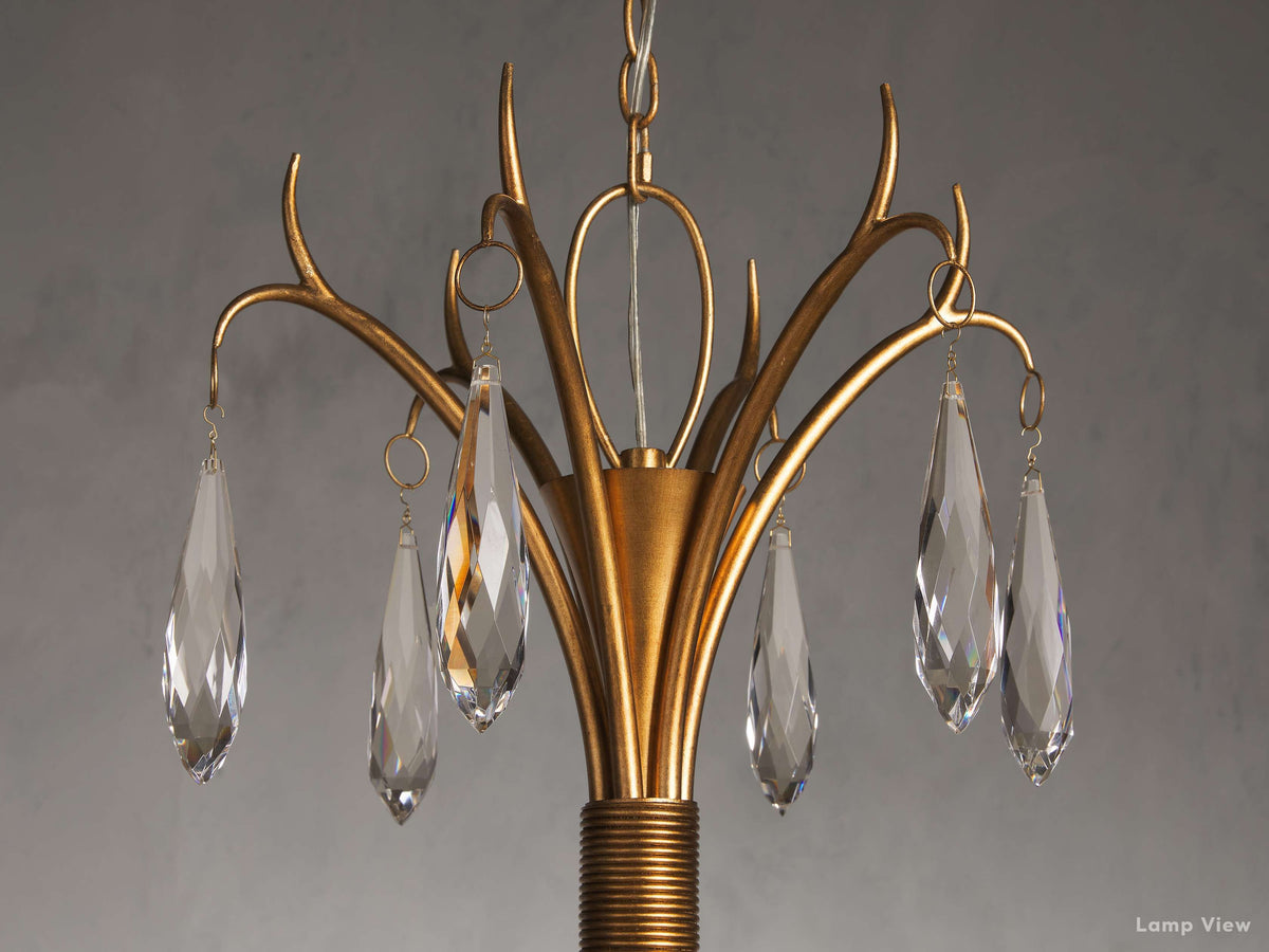 Celine Adorned Crystal Round Chandelier