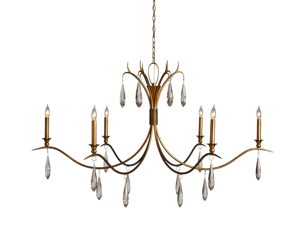 Celine Adorned Crystal Round Chandelier