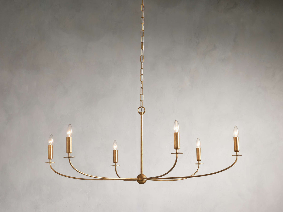 Arnett Bowed Profile Round Chandelier