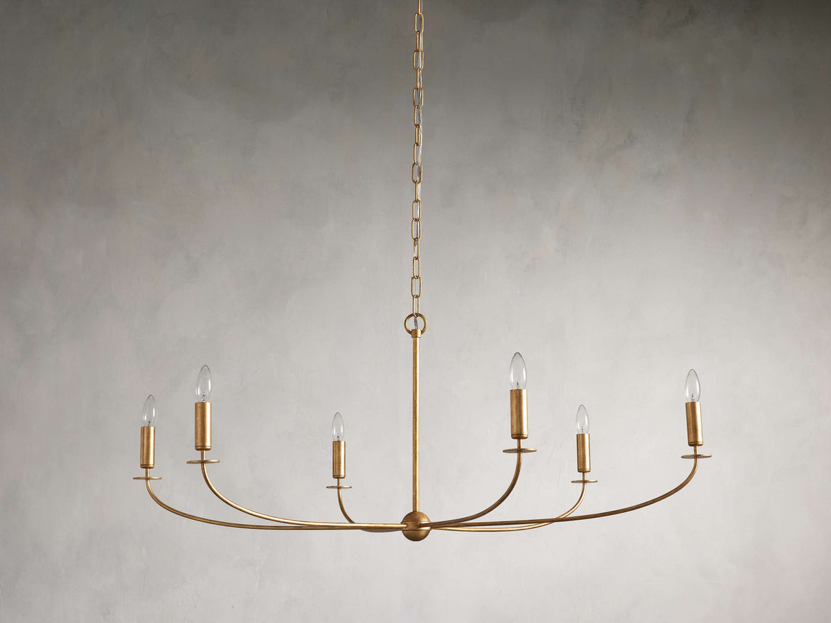 Arnett Bowed Profile Round Chandelier
