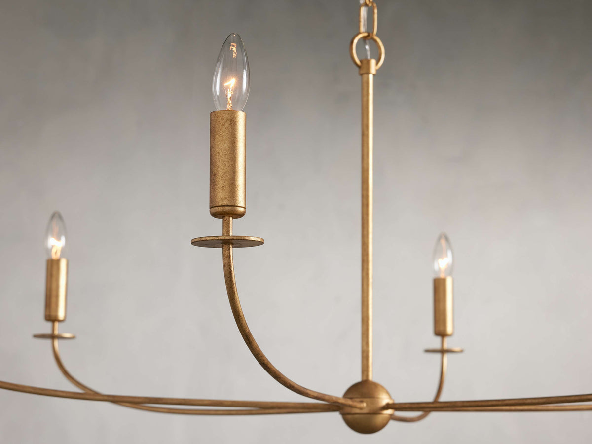 Arnett Bowed Profile Round Chandelier