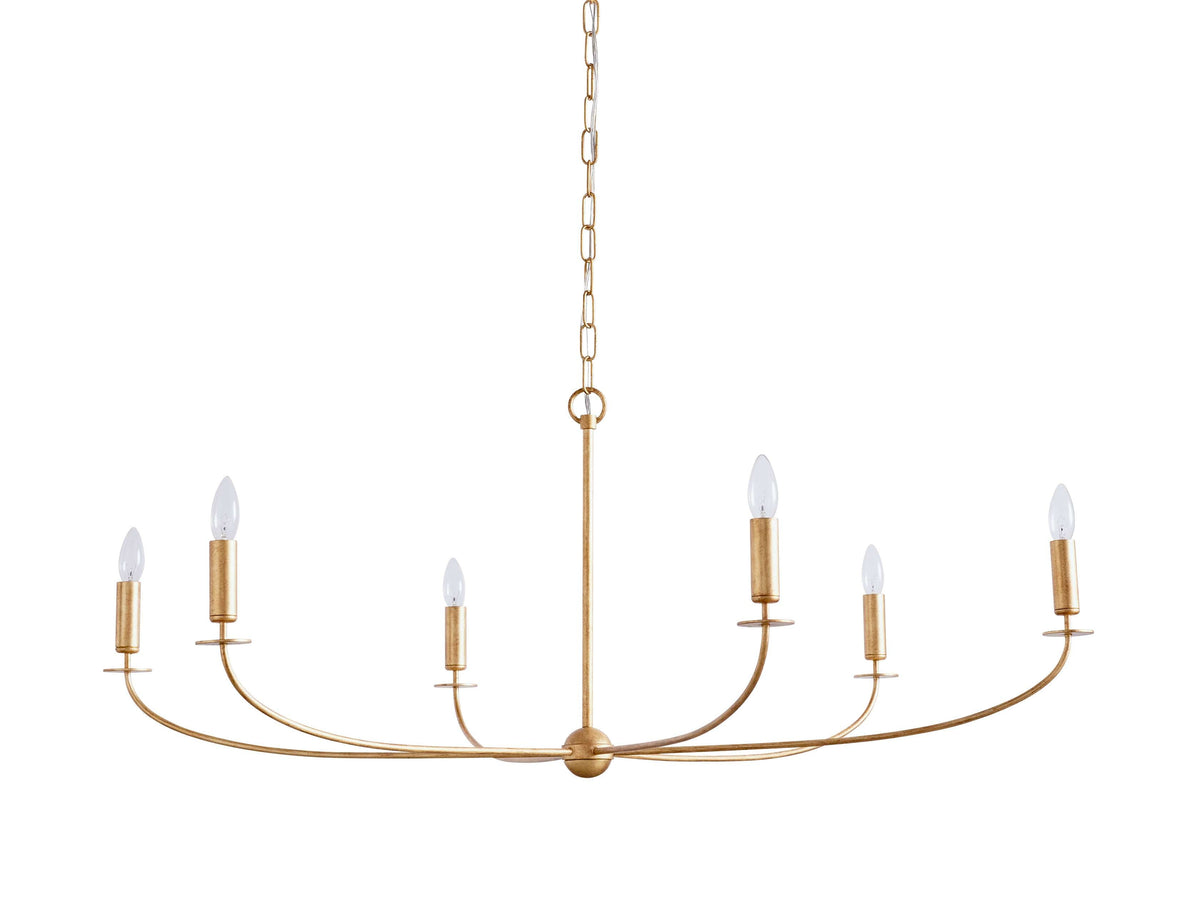 Arnett Bowed Profile Round Chandelier