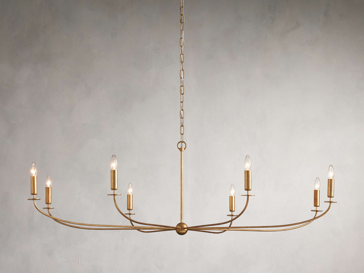 Arnett Bowed Profile Round Chandelier