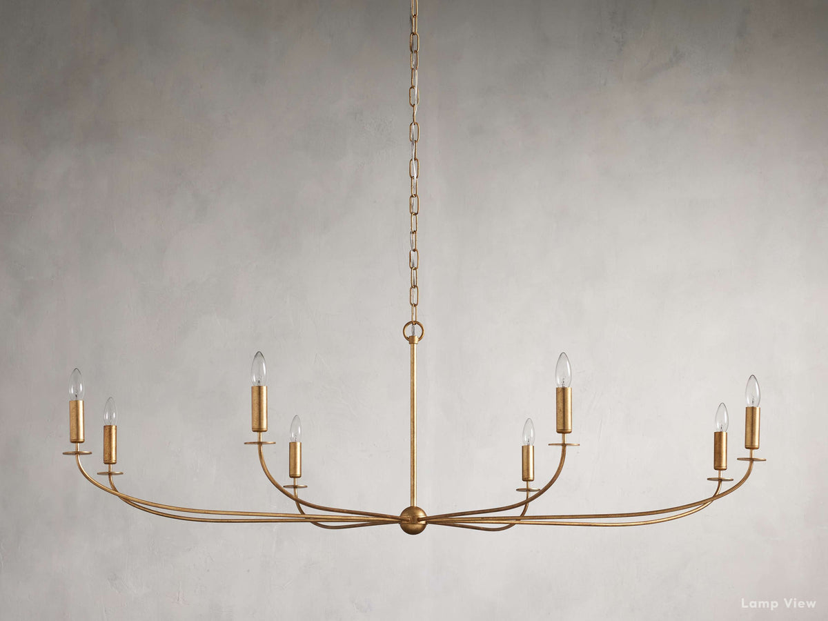 Arnett Bowed Profile Round Chandelier