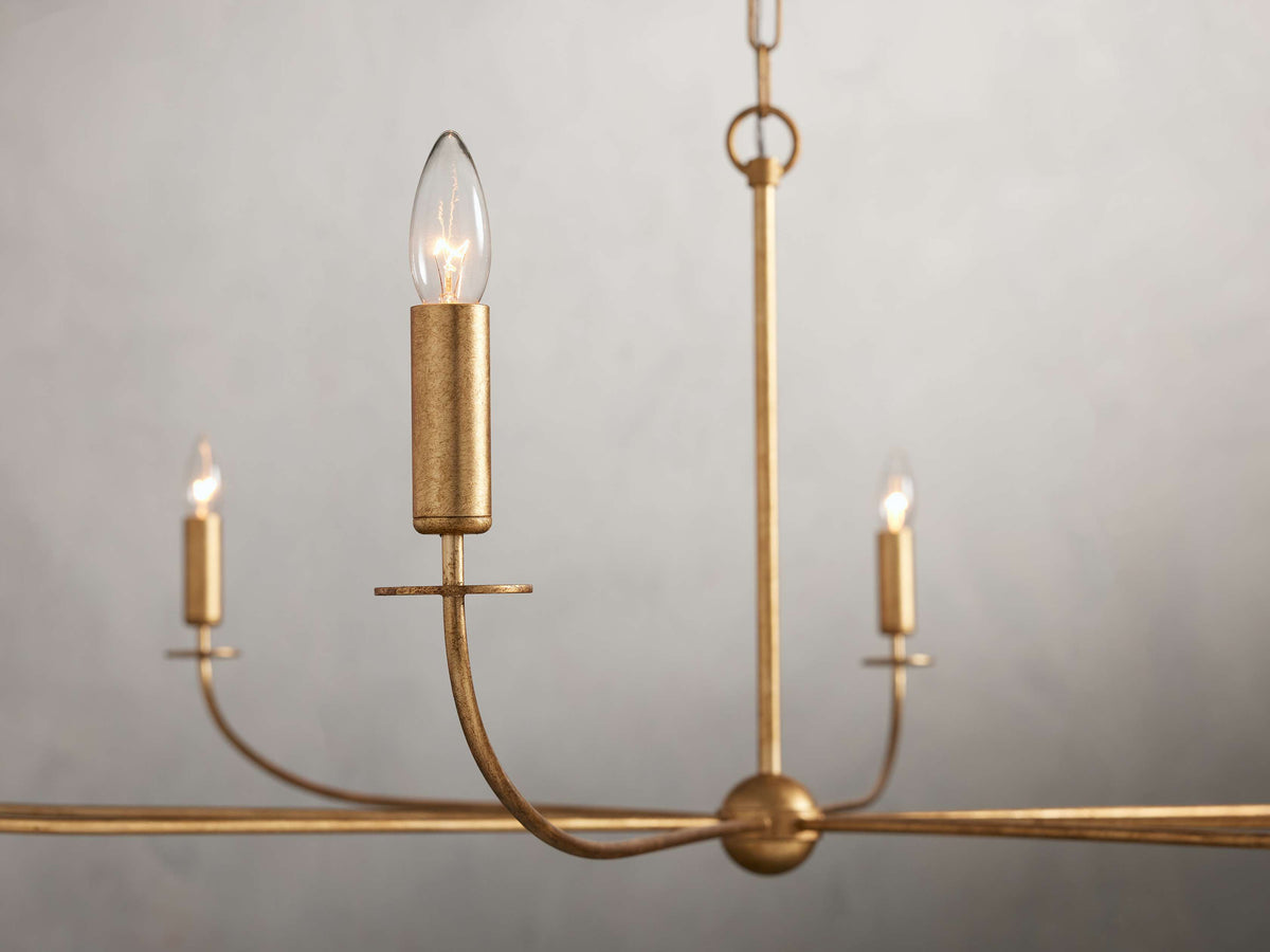Arnett Bowed Profile Round Chandelier